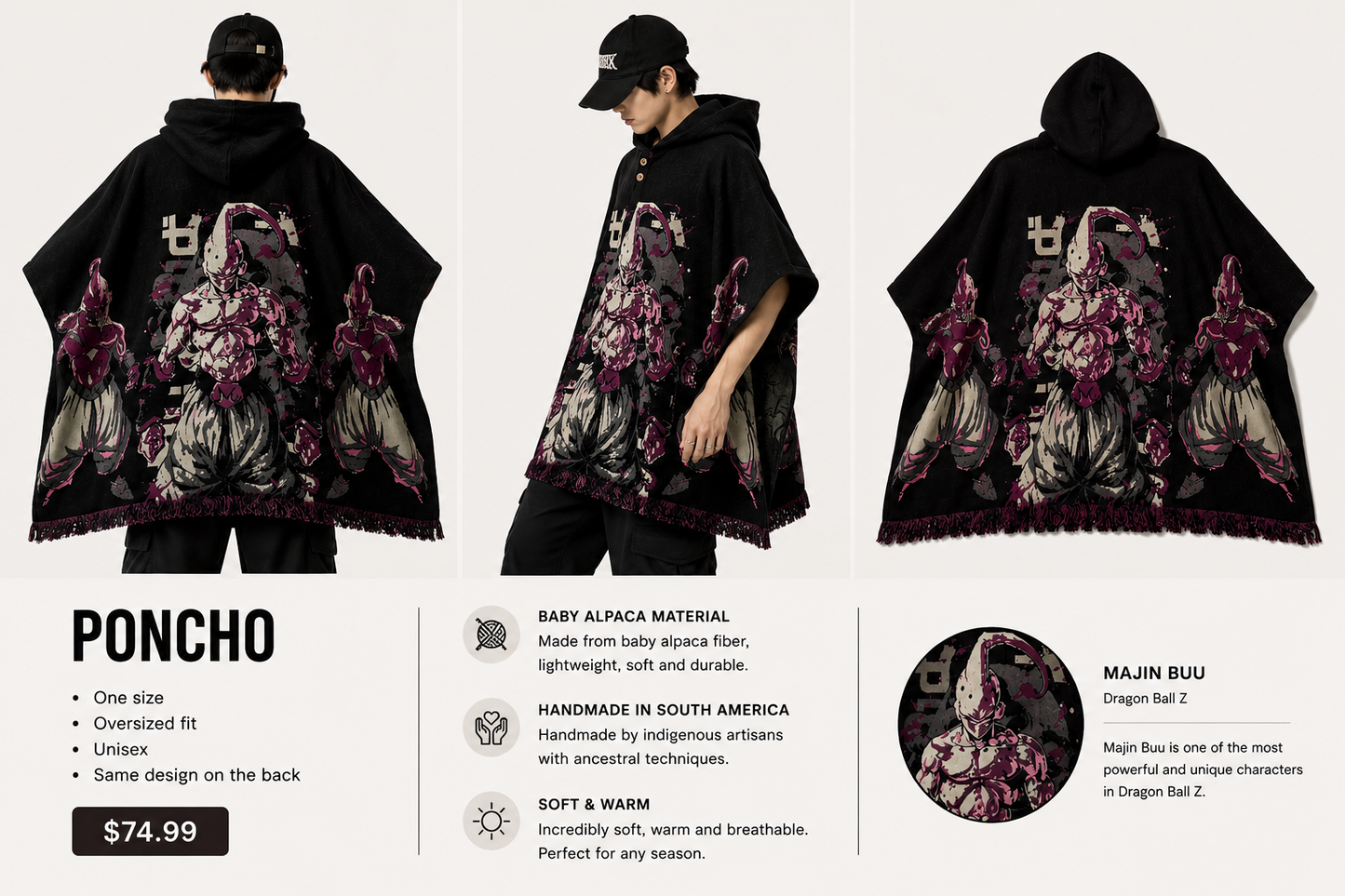 Majin Buu Poncho - Dragon Ball Z